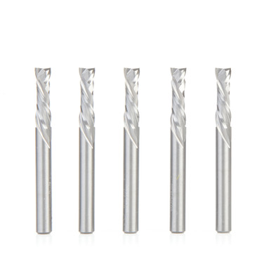 Amana Tool 46170-5, 5-Pack CNC Solid Carbide Compression Spiral 1/4 D x 7/8 CH x 1/4 SHK x 2-1/2 Inch Long Router Bits