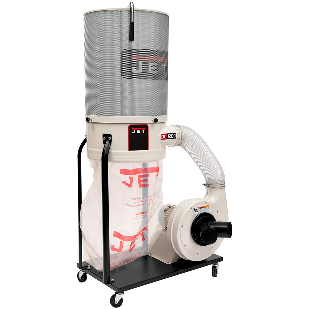 JET  Model DC-1200VX-CK1 2HP 1-Phase 230V Dust Collector W/ 2-Micron Canister Kit