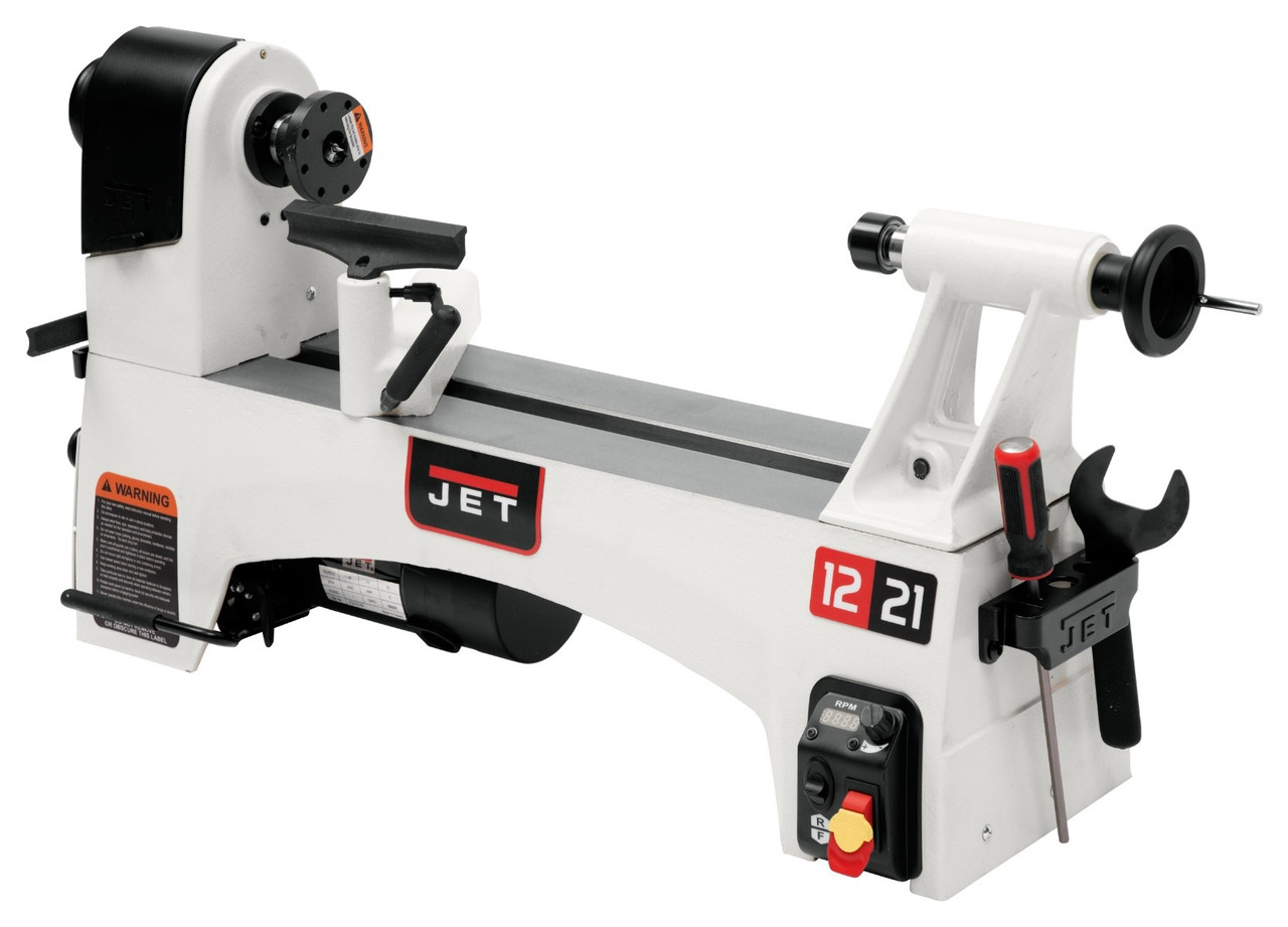 JET JWL-1221VS 12 In. x 21 In. Variable Speed Wood Lathe - JT9-719200