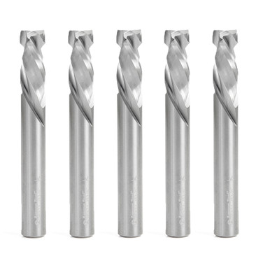 Amana Tool 46171-5, 5-Pack CNC Solid Carbide Compression Spiral 3/8 D x 7/8 CH x 3/8 SHK x 3 Inch Long Router Bits