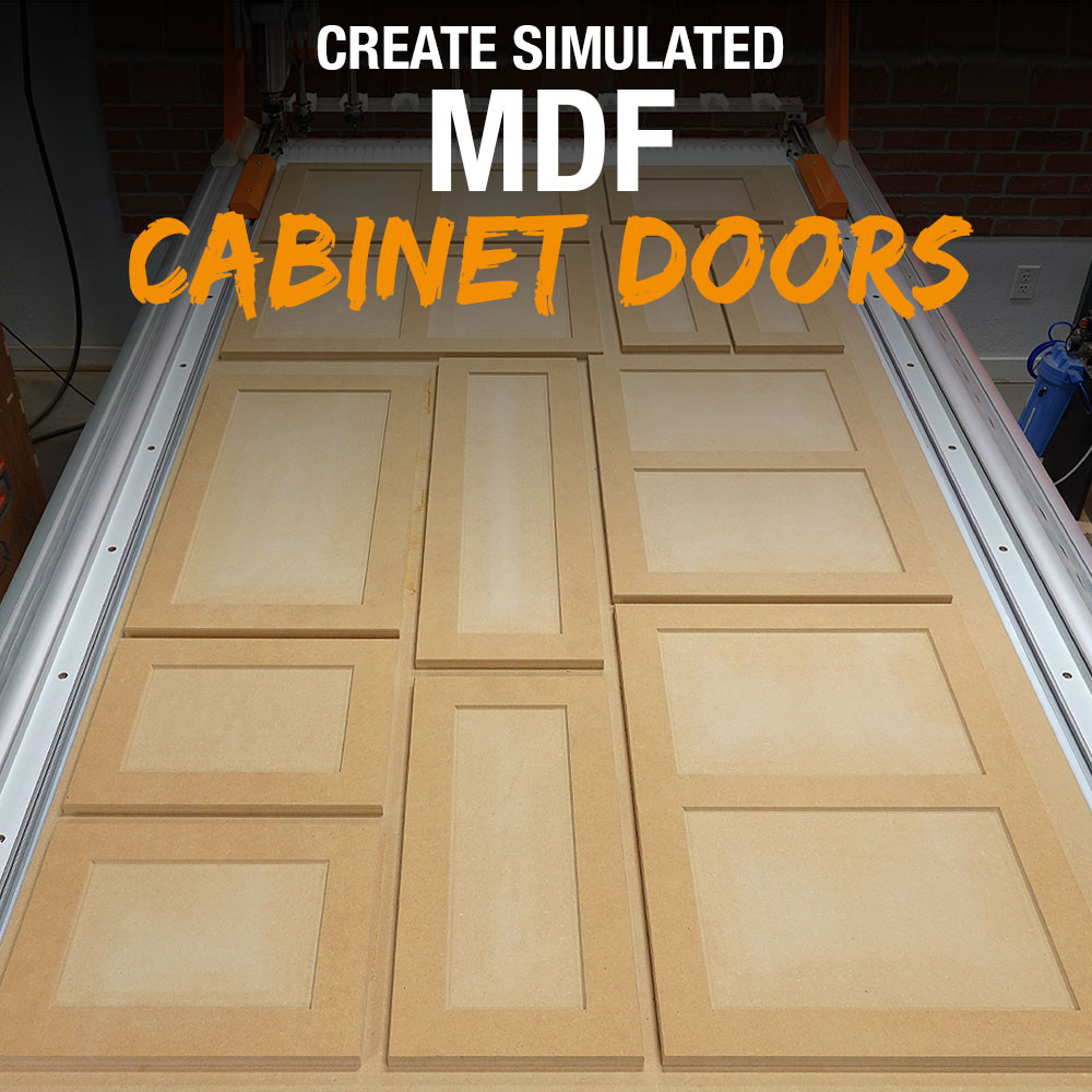 Image of FREE MDF Simulated Shaker Style Cabinet Door CNC Plans, Downloadable and Customizable