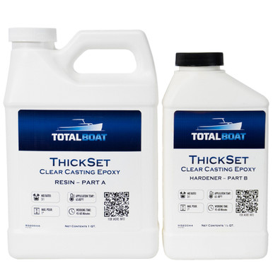 TotalBoat Table Top Epoxy Resin 1 Gallon Kit - Crystal Clear Coating A