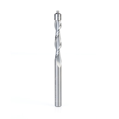 Amana Tool 51420 Solid Carbide Aluminum Flush Trim Up-Cut 1/4 D x 1-1/4 Cut Length x 1/4 SHK x 3-1/2 Inch Long Router Bit