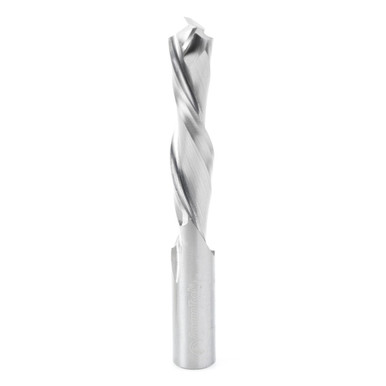 Amana Tool 46360 CNC SC Mortise Compression Spiral 1/2 D x 2-1/8 CH x 1/2 SHK x 4 Inch Long 2 Flute Router Bit