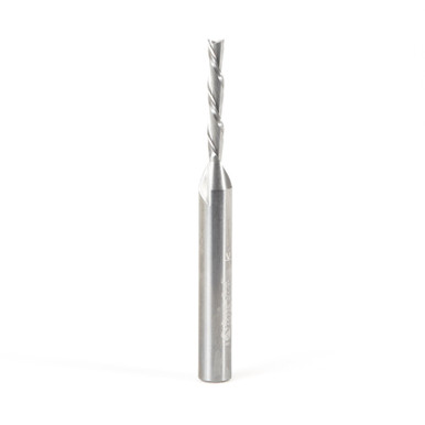 Amana Tool 46225 SC Spiral Plunge 1/8 D x 13/16 CH x 1/4 SHK x 2-1/2 Inch Long 2 Flute Down-Cut Router Bit