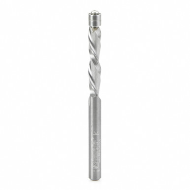 Amana Tool 51520 Solid Carbide Aluminum Flush Trim Down-Cut 1/4 D x 1-1/4 Cut Length x 1/4 SHK x 3-5/16 Inch Long Router Bit