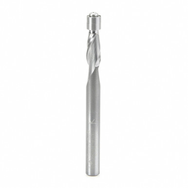 Amana Tool 51422 Solid Carbide Aluminum Flush Trim Up-Cut 1/4 D x 1/2 Cut Length x 1/4 SHK x 3 Inch Long Router Bit