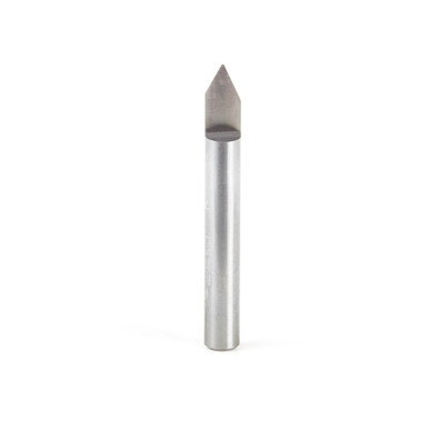 Amana Tool 45763 Solid Carbide 60 Degree Engraving 0.020 Tip Width x 1/4 SHK x 2 Inch Long Signmaking Router Bit