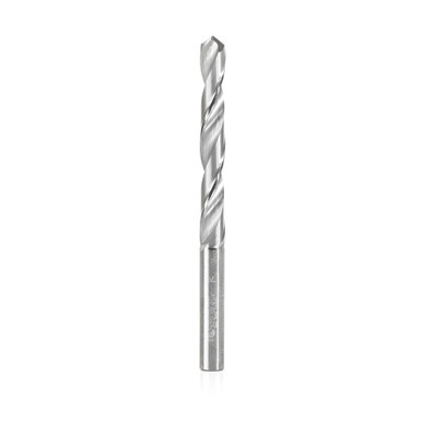 Amana Tool SCFD-108 Solid Sub Micrograin Carbide 4 Facet Point 118 Deg x 1/4 D x 2 Cut Length x 1/4 SHK x 3-1/4 Inch Long Jobber Length Fractional Drill Bit