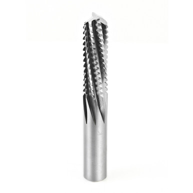 Amana Tool 46135 Carbide Tipped SC Roughing Spiral, Multi-Flute 1/2 D x 1-21/32 CH x 1/2 SHK x 3-1/4 Inch Long Router Bit for Composite Materials
