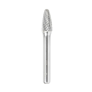 Amana Tool BURS-142 Tree Shape SC Head 3/8 D x 3/4 CH x 1/4 SHK x 2-1/2 Inch Long Double Cut SF Burr Bit