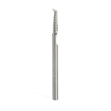 Amana Tool 51459 CNC SC Spiral O Single Flute, Aluminum Cutting 1/8 D x 1/2 CH x 1/8 SHK 2 Inch Long Up-Cut Router Bit with Mirror Finish