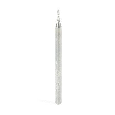 Amana Tool 46231 SC Spiral Plunge 3/64 Dia x 1/8 Cut Height x 1/8 Shank x 2 Inch Long 2 Flute Down-Cut Router Bit