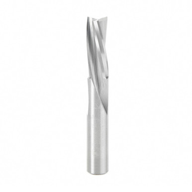 Amana Tool 46431 Solid Carbide Slow Spiral 3/8 Dia x 1 Cut Height x 3/8 Shank x 3 Inch Long Down-Cut 3-Flute Router Bit