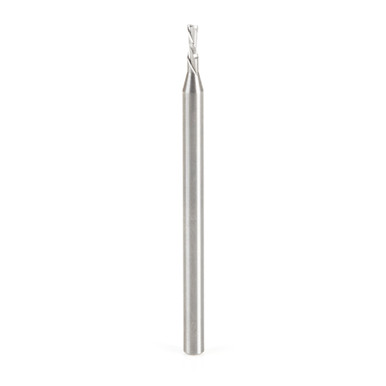 Amana Tool 46237 SC Spiral Plunge 1/16 Dia x 3/16 Cut Height x 1/8 Shank x 2 Inch Long 2 Flute Down-Cut Router Bit