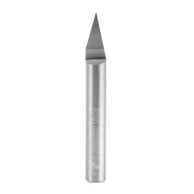 Amana Tool 45771 Solid Carbide 30 Degree Engraving 0.005 Tip Width x 1/4 SHK x 2-1/4 Inch Long Signmaking Router Bit