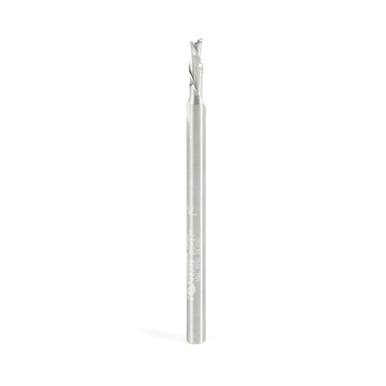 Amana Tool 46239 SC Spiral Plunge 3/32 Dia x 1/4 Cut Height x 1/8 Shank x 2 Inch Long 2 Flute Down-Cut Router Bit