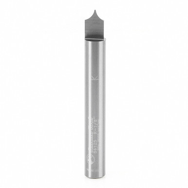 Amana Tool 56125 Solid Carbide Point Cutting Roundover 1/8 R x 1/4 D x 5/16 CH x 1/4 SHK x 2 Inch Long Router Bit for Beadboards
