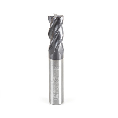 Solid Carbide End Mill for Metals - Amana Tool 51609, 1/2