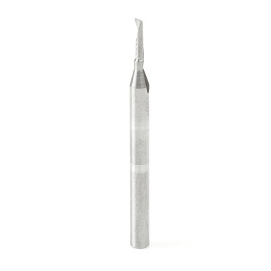 Amana Tool 51470 CNC SC Spiral O Single Flute, Aluminum Cutting 1/16 D x 1/4 CH x 1/8 SHK x 1-1/2 Inch Long Up-Cut Router Bit with Mirror Finish