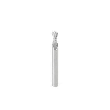 Amana Tool 46426 SC Up-Cut Spiral Ball Nose 1/8 R x 1/4 D x 1/2 CH x 1/4 SHK x 2-1/2 Inch Long x 2 Flute Router Bit with High Mirror Finish