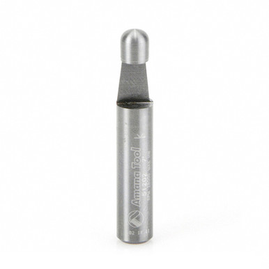 Amana Tool 51202 Solid Carbide Panel Pilot Bevel Trim 7 Degree x 1/4 D x 1/4 CH x 1/4 SHK x 1-1/2 Inch Long Single Flute Router Bit