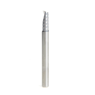 Amana Tool 51374 CNC SC Spiral O Single Flute, Aluminum Cutting 3/16 D x 1/2 CH x 3/16 SHK x 2 Inch Long Up-Cut Router Bit with Mirror Finish