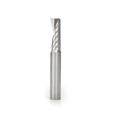 Amana Tool 57306 Metric SC CNC Spiral O Single Flute, Aluminum Cutting 10 D x 30 CH x 10 SHK x 76mm Long Up-Cut ?Router Bit with Mirror Finish