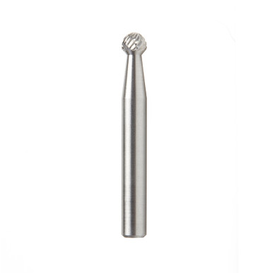 Amana Tool BURS-152 Ball Shape SC 1/4 D x 7/32 CH x 1/4 SHK x 2 Inch Long Double Cut SD Burr Bit