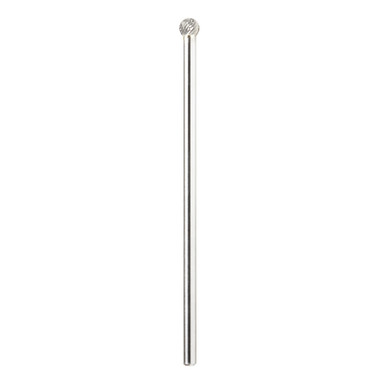 Amana Tool BURS-156 Ball Shape SC Head 3/8 D x 5/16 CH x 1/4 SHK x 6-3/8 Inch Long Double Cut SD Burr Bit