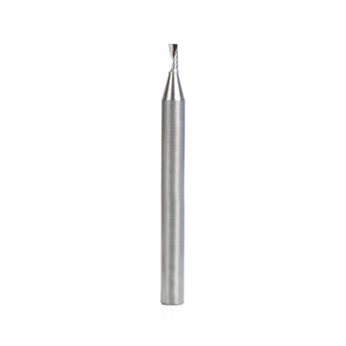 Amana Tool 57301 Metric SC Spiral O Single Flute, Aluminum Cutting 2.5 D x 6 CH x 6 SHK x 64mm Long Up-Cut CNC Router Bit with Mirror Finish