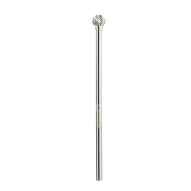 Amana Tool BURS-160 Ball Shape SC Head 1/2 D x 7/16 CH x 1/4 SHK x 6-1/2 Inch Long Double Cut SD Burr Bit
