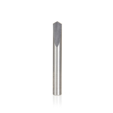 Amana Tool 51686 SC Spiral for Steel, Stainless Steel & Non Ferrous Material 1/4 D x 11/16 CH x 1/4 SHK x 2 Inch Long Spade Drill / CNC Router Bit