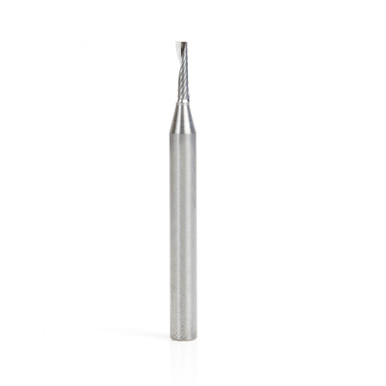 Amana Tool 57316 Metric SC CNC Spiral O Single Flute, Plastic Cutting 3 D x 12 CH x 6 SHK x 64mm Long Up-Cut Router Bit with Mirror Finish