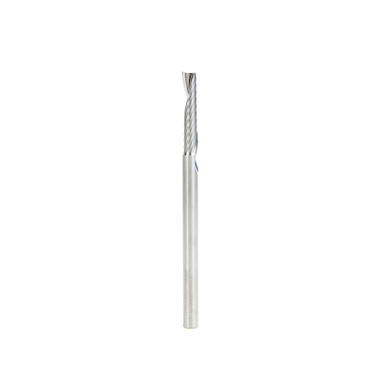 Amana Tool 57318 Metric SC CNC Spiral O Single Flute, Plastic Cutting 4 D x 20 CH x 4 SHK x 64mm Long Up-Cut Router Bit with Mirror Finish