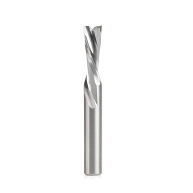 Amana Tool 51784 SC CNC Spiral Double O Flute, Plastic Cutting 1/4 Dia x 3/4 CH x 1/4 Shank x 2 Inch Long Down-Cut Router Bit