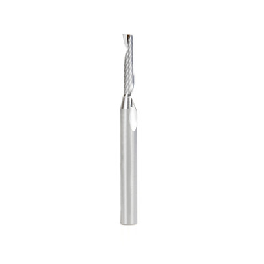 Amana Tool 57319 Metric SC CNC Spiral O Single Flute, Plastic Cutting 4 D x 20 CH x 6 SHK x 64mm Long Up-Cut Router Bit with Mirror Finish