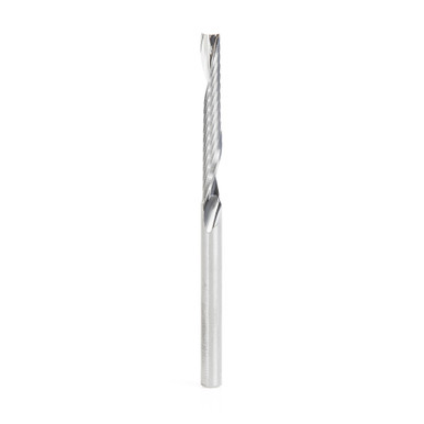 Amana Tool 57320 Metric SC CNC Spiral O Single Flute, Plastic Cutting 4 D x 30 CH x 4 SHK x 64mm Long Up-Cut Router Bit with Mirror Finish