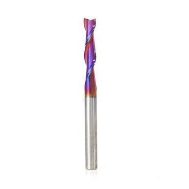 Amana Tool 46316-K SC Spektra Extreme Tool Life Coated Spiral Plunge 1/4 Dia x 1-1/8 CH x 1/4 SHK 3 Inch Long Up-Cut Router Bit