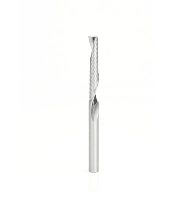 Amana Tool 57322 Metric SC CNC Spiral O Single Flute, Plastic Cutting 5 D x 30 CH x 5 SHK x 64mm Long Up-Cut Router Bit with Mirror Finish