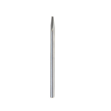 Amana Tool 40782 Solid Carbide Carving Liner 15 Deg x 1/8 D x 0.400 CH x 1/8 SHK x 2-1/4 Inch Long Single Flute Router Bit