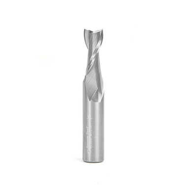 Amana Tool 46335 Solid Carbide Spiral 2 Flute Plunge 7/16 D x 1 CH x 1/2 SHK x 3 Inch Long Up-Cut Router Bit