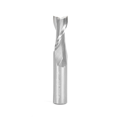 Amana Tool 46336 Solid Carbide Spiral 2 Flute Plunge 1/2 D x 1-1/8 CH x 1/2 SHK x 3 Inch Long Up-Cut Router Bit