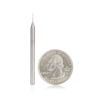 Amana Tool 46143 SC Spiral Plunge 5/64 D x 1/8 CH x 1/8 SHK x 2 Inch Long 2 Flute Up-Cut Router Bit