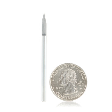 Amana Tool 45630 Solid Carbide 30 Degree Engraving 0.005 Tip Width x 1/8 SHK x 2-1/4 Inch Long Signmaking Router Bit