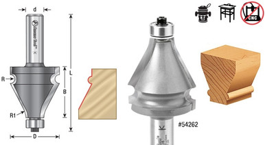 Handrail Router Bits - Precision Edge Shaping #54262 | Woodworking Tools