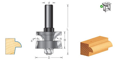 Corner Rounding Router Bits - Taper Rabbet Door Lip Cutters