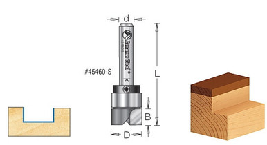 Dado Clean Out Router Bits - Carbide Tipped | #47222-S #47224-S