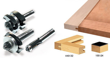 Cabinet Door Router Bit Set TRS-130, 1/2 Inch Shank - Woodworking Tools