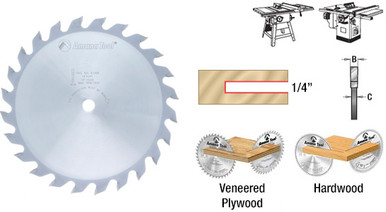 carbide tipped groover replaces a dado set for table saws